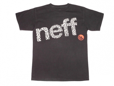 T-Shirt Gr. 176/182 Neff schwarz mit Aufdruck