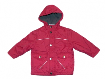 Anorak Gr. 74/80 Aldi rot/grau fleecegefüttert