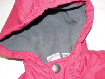 Anorak Gr. 74/80 Aldi rot/grau fleecegefüttert