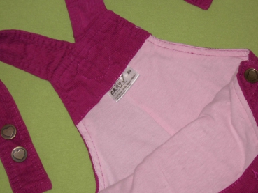 Thermohose Gr. 74/80 pink Latzhose