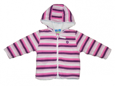 Kuschelfleecejacke Gr. 74 Topolino rosa/lila warm