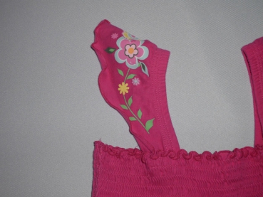 Flügelshirt Gr. 110/116 Palomino pink mit Blumendruck