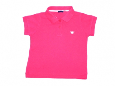 Poloshirt Gr. 86/92 pink mit kleiner Krone