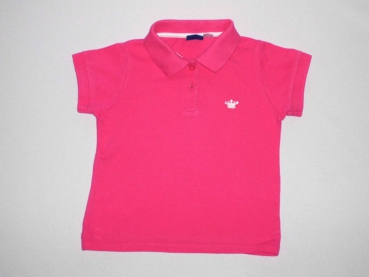 Poloshirt Gr. 86/92 pink mit kleiner Krone