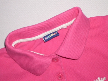 Poloshirt Gr. 86/92 pink mit kleiner Krone