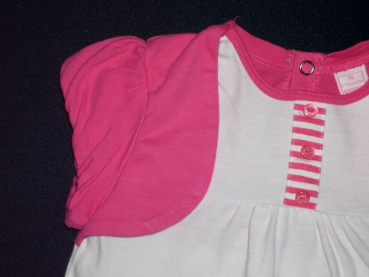 T-Shirt Gr. 68/74 mit Bolero pink und weiß mit Fischen