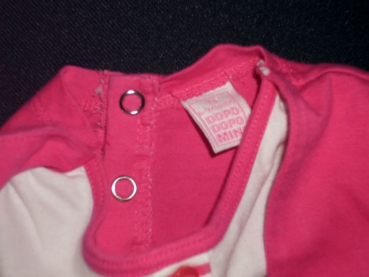 T-Shirt Gr. 68/74 mit Bolero pink und weiß mit Fischen