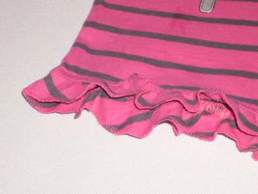 Ringelshirt Gr. 104 Topolino pink mit Hosenträgern und Pailetten