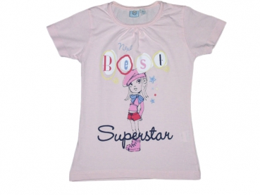 T-Shirt Gr. 104 Bob der Bär rosa Superstar