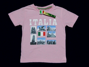 T-Shirt Gr. 104/110 Italia rosa mit Aufdruck