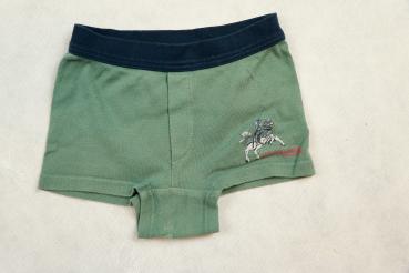 Boxershort Gr. 122 Schiesser oliv/dunkelblau Ritter