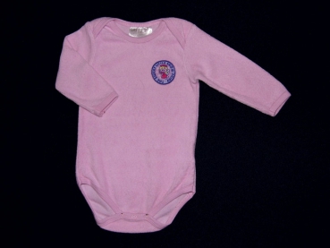 Langarmbody Gr. 62 Frottee rosa