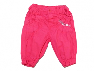 Sommerhose Gr. 62 pink mit Blumenapplication