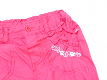 Sommerhose Gr. 62 pink mit Blumenapplication