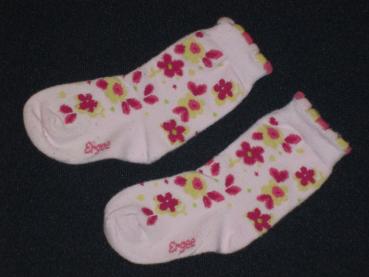 Socken 12cm Gr. 19-21 geblümt