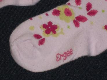 Socken 12cm Gr. 19-21 geblümt