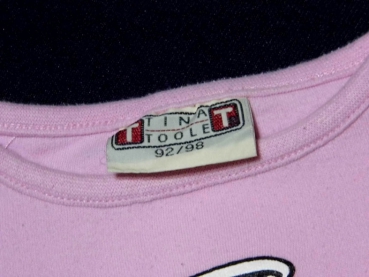 Langarmshirt Gr. 86/92 Tina Toole rosa mit Girly – Das war ich nicht