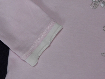 Langarmshirt Gr. 80/86 TCM rosa mit Blümchen