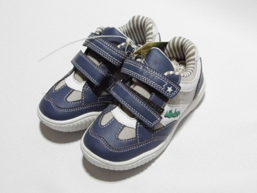 Turnschuh Gr. 28 weiß/blau mit Klettverschluß