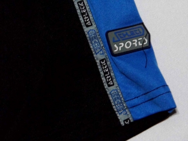 Sportshirt Gr. 128/134 schwarz/blau ohne Arm