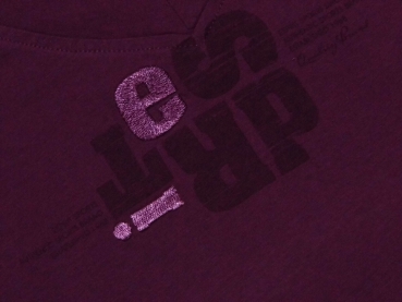 T-Shirt Gr. 38 Esprit lila mit V-Ausschnitt
