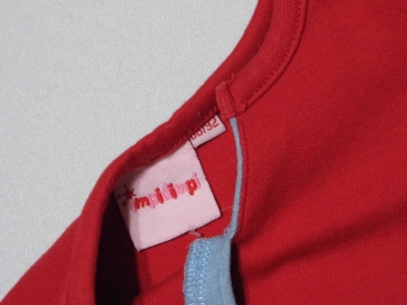 Langarmshirt Gr. 80 Aldi rot mit kleinem V-Ausschnitt