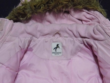 Winteranorak Gr. 86/92 C&A altrosa Kuschelkaputze