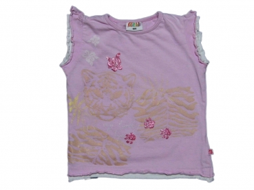 Flügelshirt Gr. 86/92 rosa mit Tigerdruck