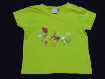 T-Shirt Gr. 68/74 Disney leuchtgrün mit Winnie Puuh