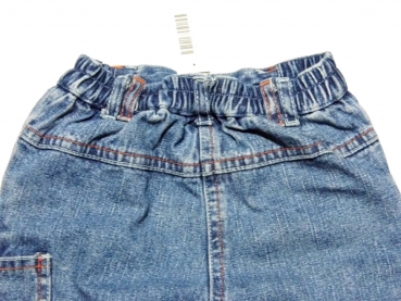 fetzige Jeans Gr. 74 blau mit Schneeflocken