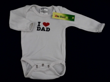 Langarmbody Gr. 50 H&M weiß – I Love Dad