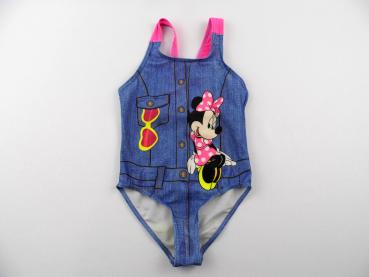 Badeanzug Gr. 116 C&A Jeans/rosa Minnie Mouse