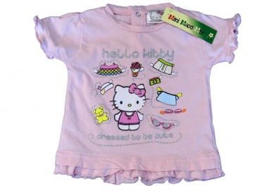 T-Shirt Gr. 62/68 Hello Kitty mit Glitzerschrift