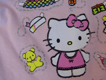 T-Shirt Gr. 62/68 Hello Kitty mit Glitzerschrift