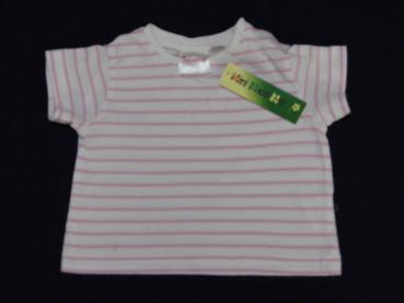 Ringelshirt Gr. 56 Aldi weiß/rosa gestreift