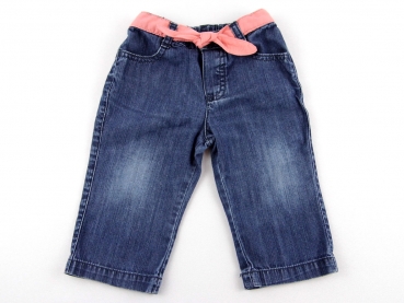 Sommerjeans Gr. 68/74 Mothercare blau mit Schleife