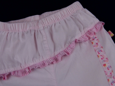 Sommerhose Gr. 62/68 rosa mit Rüschen