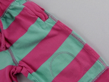 Stoffhose Gr. 68 Berti pink/grün Blockstreifen