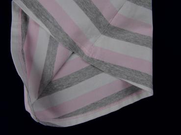 Jerseykleidchen Gr. 80/86 H&M grau/rosa Blockstreifen Stretch