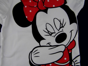 Stretchshirt Gr. 86 H&M weiß mit Micky Disney