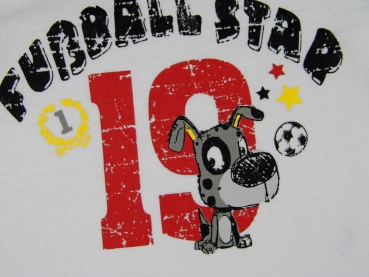 T-Shirt Gr. 86 Topolino weiß/schwarz  Fußball Star