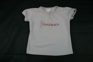 T-Shirt Gr. 86/92 TCM rosa Tanzmaus Motiv