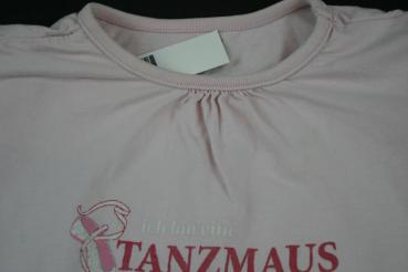 T-Shirt Gr. 86/92 TCM rosa Tanzmaus Motiv