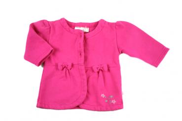 Sweatjacke Gr. 56/62 pink mit Schleifchen