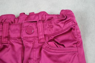 Stoffhose Gr. 80/86 H&M pink Glanzstoff