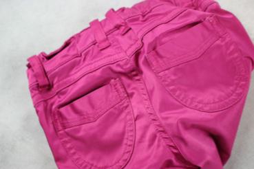 Stoffhose Gr. 80/86 H&M pink Glanzstoff