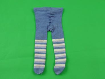 Strumpfhose Gr. 74/80 hellblau/weiß