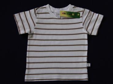 T-Shirt Gr. 80 KANZ weiß/braun gestreift