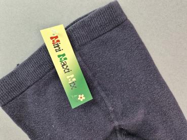 Strumpfhose Gr. 110/116 dunkelgrau mit schwarzen Streifen