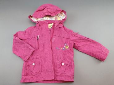 Regenjacke Gr. 86 Heinrich Nickel pink mit Blumenstickerei